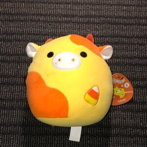 Squishmallows Tybalt Candy Corn Cow Plush